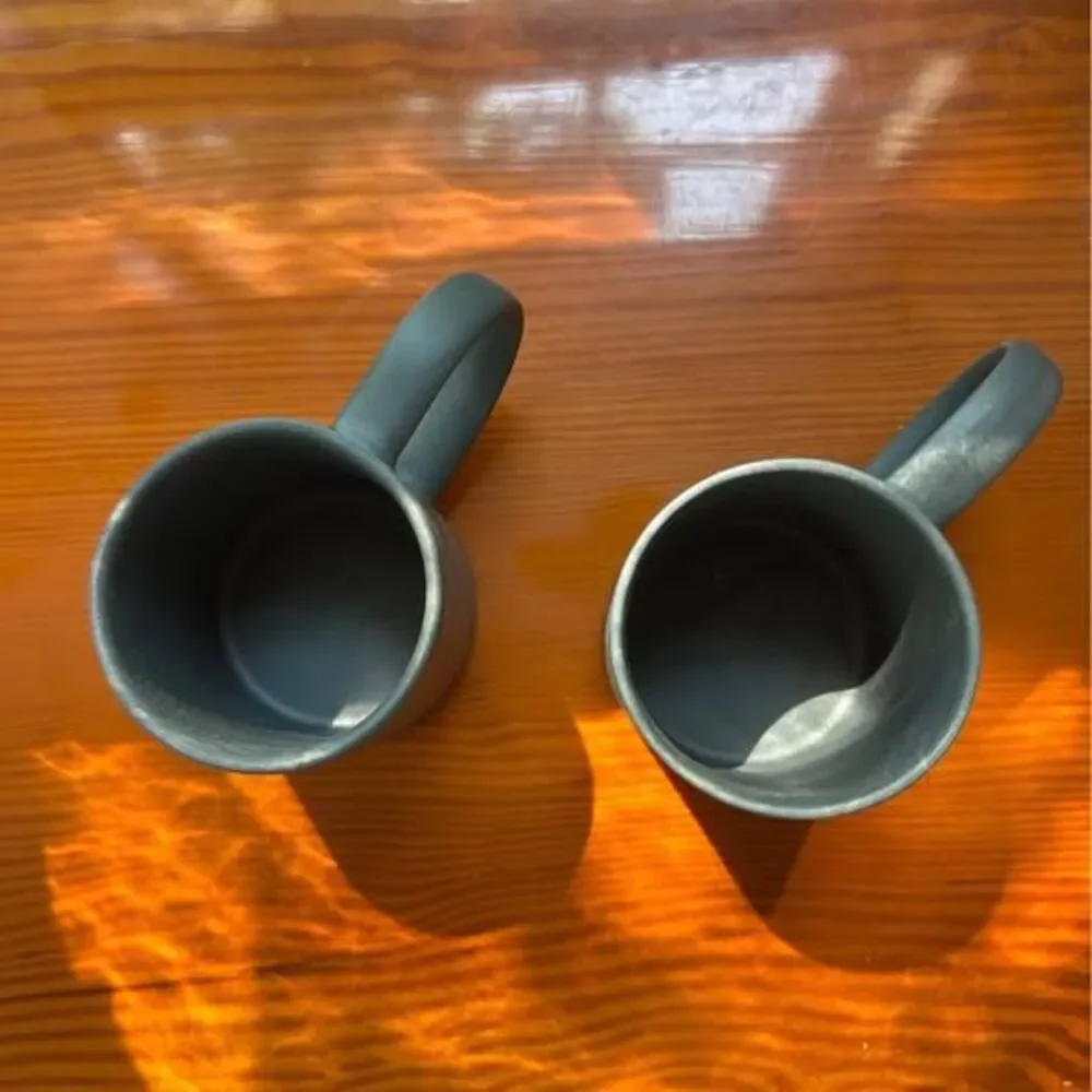 TWO Espresso cups by ￼UK-based studio potter Matthew Warner
